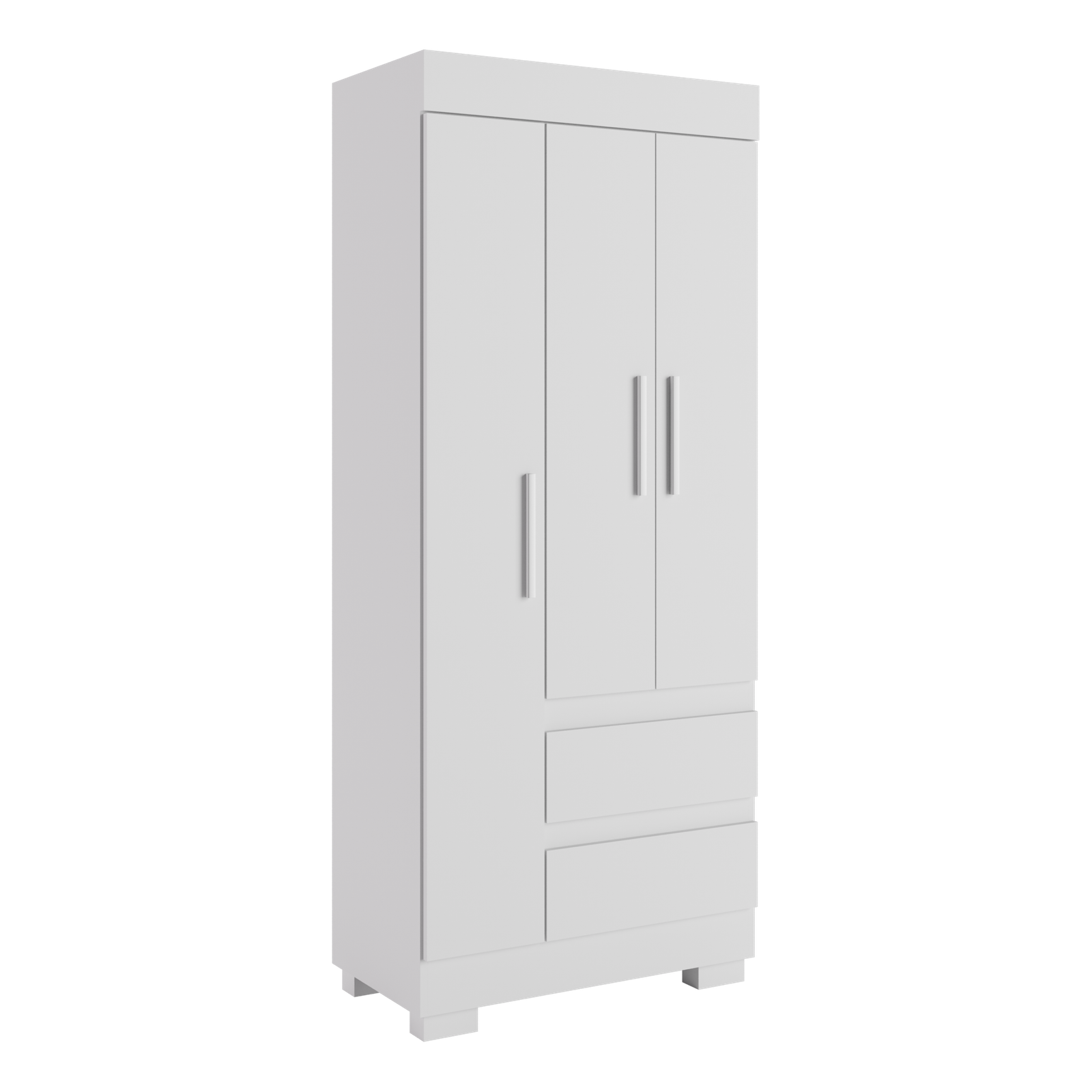 Guarda-Roupa 3 Portas Maya 0,753 m Branco - ACP MÓVEIS - Imagem 3