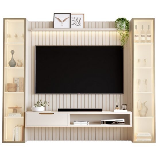 Alternative view of Home Tucumã Plus/Nicho 1.8 + Duas Torres Modular 2.2 Off White - JB BECHARA (ESPECIAL)